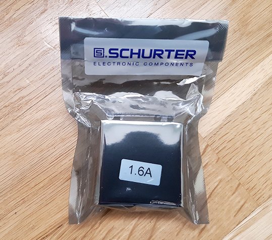 Предохранитель schurter audiophile 1.6A 5X20mm