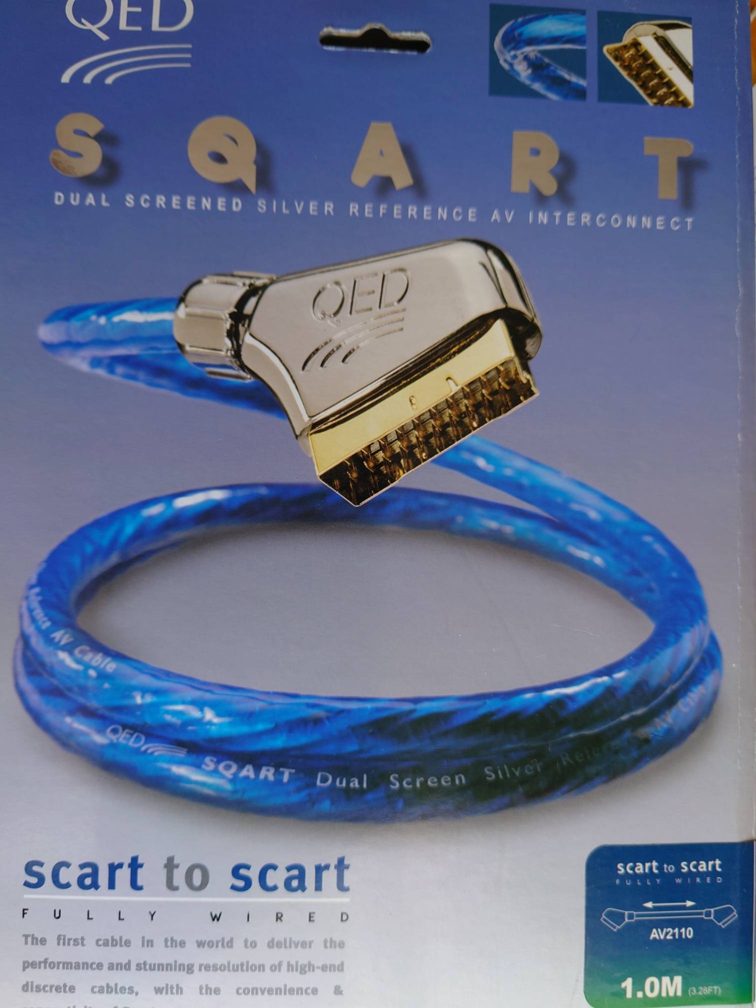 Видео-аудио кабель scart to scart reference AV