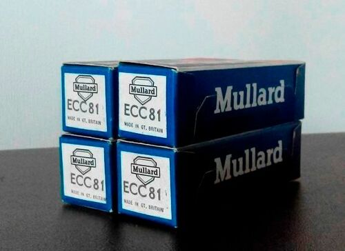 ECC81 Mullard, Amperex. NOS.