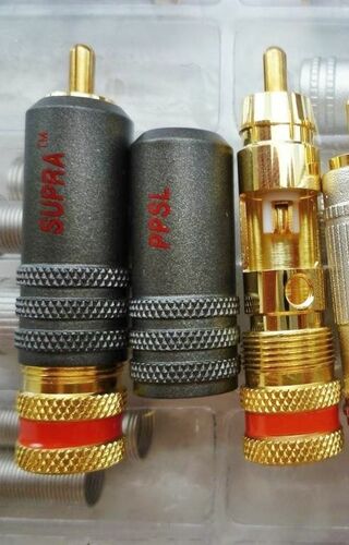 Коннекторы RCA Supra PPSL цанговые NOS