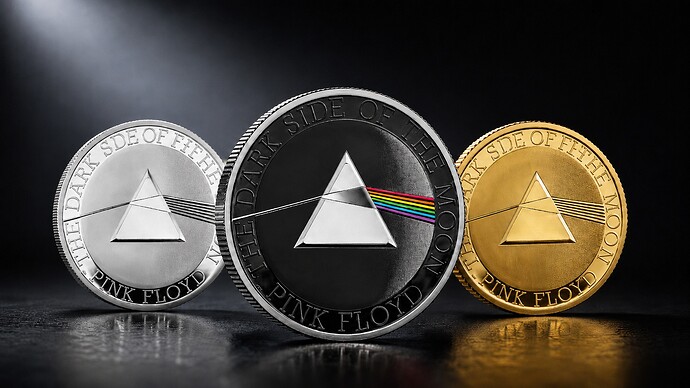 Монета Pink Floyd - Music-Legends - The Dark Side Of Moon ИИ Постер